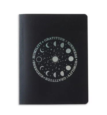 3 Poly Composition Black Notebook, College Ruled Moon Phases 80 Sheets - Image 1 of 3