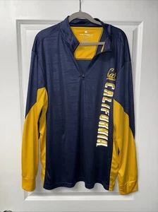 Men's Colosseum Navy Cal Bears Lightweight 1/4 Zip Pullover Size XXL RN#114166 - Picture 1 of 7