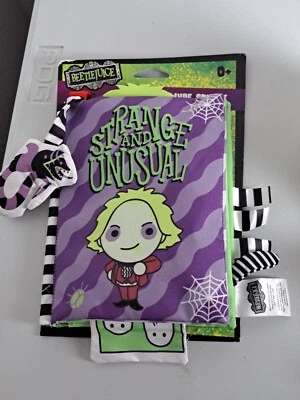 Beetlejuice EXTRAÑO E INUSUAL Softbook Peluche Juguete de Arrugas Sensoriales Infantes NUEVO Foto 1 de 4