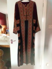Traditional Middle Eastern Jordanian Palestinian Thobe Abaya Kaftan Dress