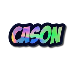 Custom Holographic Name Sticker, Personalized Decal for Laptop, Water Bottle - Picture 1 of 6