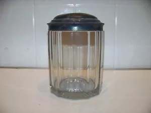 Tarro de tabaco humidor vintage de vidrio Apollo Silver Co tabaco - Imagen 1 de 5
