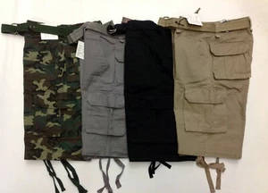 Cargo Shorts For Men !!!! **Belt included** BIG SIZES AVAILABLE!!!! - Picture 1 of 27