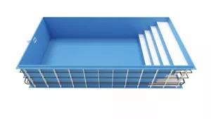 PP Skimmer Pool Elite Schwimmbecken 3,5x7 m Technik Rolladen - Bild 1 von 4