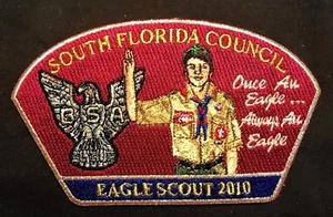SOUTH FLORIDA COUNCIL O-SHOT-CAW 265 BSA 100th CENTENNIAL 2010 EAGLE SCOUT CSP - Imagen 1 de 2
