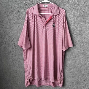 Peter Millar Shirt Mens XXL Pink Striped Summer Comfort Performance Golf Polo - Picture 1 of 13