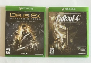 Lote Xbox One Juego Fallout 4 Deus Ex Mankind Edition con póster - Imagen 1 de 10