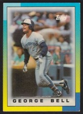 1990 Topps Major League Leaders Minis  #41 George Bell Toronto Blue Jays