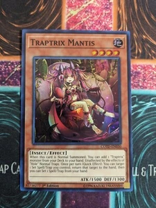 Yu-Gi-Oh! Traptrix Mantis COTD-EN030 1st Edition Super Rare NM - Picture 1 of 4
