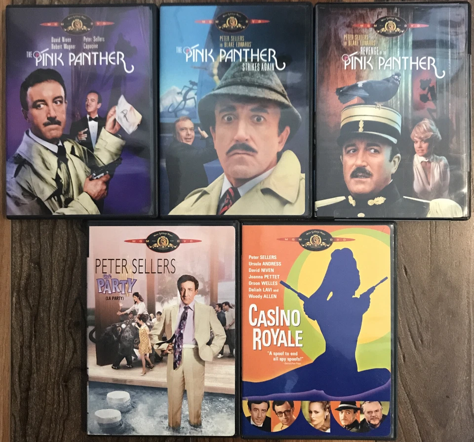 Peter Sellers & Pink Panther dvd bundle - Revenge Strikes again Casino Party - Image 1 of 4