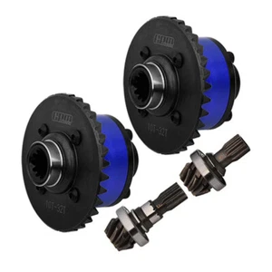 GPM Medium Carbon Steel + Alum Alloy Front & Rear Differential Blue for X-Maxx - Picture 1 of 3