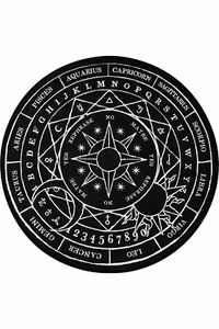 Killstar Stellar Zodiac Ouija Sonne Mond Sterne Gothic Punk Vorleger KSRA001792 - Bild 1 von 3