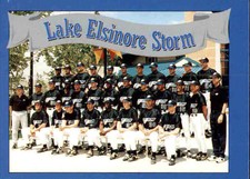1995 Lake Elsinore Storm Team Issue #30 Team Photo Checklist - NM Baseball Card 