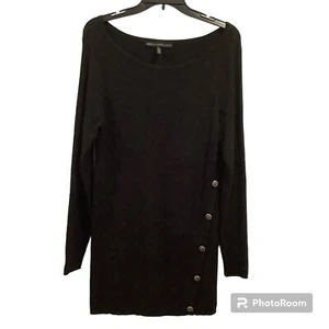WHBM White House Black Market asymmetrische Knöpfe Rippstrick Tunika Damen XL - Bild 1 von 9