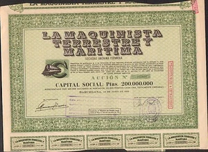 DECO => LA MAQUINISTA TERRESRE Y MARITIMA (ESPAGNE) (T) - Picture 1 of 1