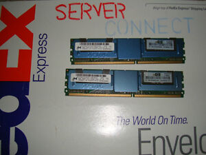 Hp 8GB(2 x 4GB) PC2-3200 DDR2 ECC Memory Kit 348106-b21 345115-061 379984-001