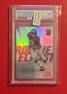 2020 Donruss Elite Tua Tagovailoa Elitist #2 PSA 9 Insert Rookie Card RC ALABAMA - Picture 1 of 4