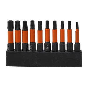Screwdriver Bit Screwdriver Bit Set 6.35mm Hex Shank-T40 50mm Length - Picture 1 of 23