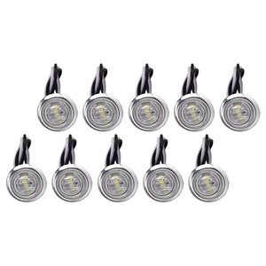 10pcs LED Side Marker Lamp Indicator Turn Signal Light Blinker For Car Boat - Picture 1 of 4