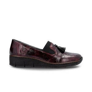 Zapatos sin cordones Rieker 53751-35 Burdeos para mujer - Imagen 1 de 4