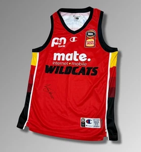 Keanu Pinder Signed Perth Wildcats NBL Jersey Champion MATE 2022/23 - Size L - Picture 1 of 8