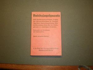 Reichsjagdgesetz 1937Beck'sche Verlagsbuchhandlung - Bild 1 von 1