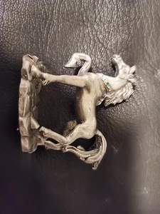 Vintage Pewter Unicorn / Horse Figure See Images/read For Defect - Picture 1 of 12