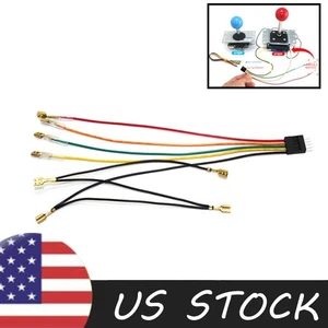 Arcade Fighting Joystick Cable 8 Pins Transfer to 5 Pins Wires Parts USB Encoder - Picture 1 of 10