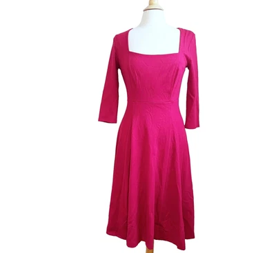 Vestido Anthropologie Maeve Rojo S Pequeño Oficina/Carrera/Trabajo/Fiesta Usado en Excelente Condición Foto 1 de 4