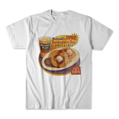 McDonalds '98 Thanksgiving Breakfast Promo Vintage T-shirt - Image 1 of 3