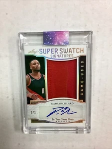 Damian Lillard Leaf Super Swatch Signatures 1/1 Auto - Bild 1 von 2