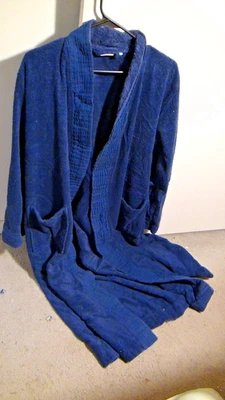 Men's Long  Ankle Length 100% Turkish Cotton Bathrobe Nine Space L/XL - Image 1 of 4