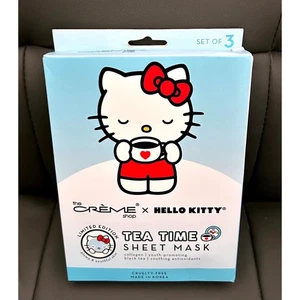 The Creme Shop Hello Kitty Tea Time Sheet Mask Set of 3 Limited Edition Gift - Picture 1 of 4