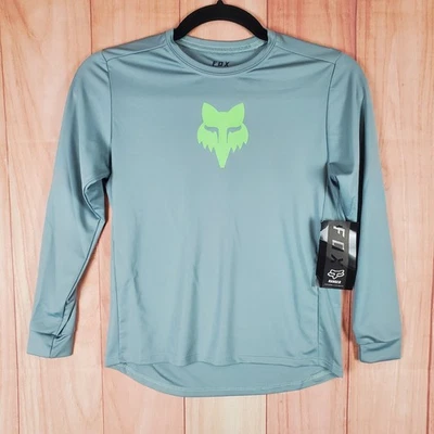 Camiseta deportiva Fox Ranger para bicicleta juvenil mediana con logotipo de bronce rendimiento que absorbe la humedad Foto 1 de 4