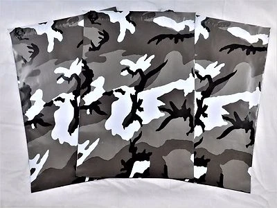 50 sobres boutique de envío de polietileno para sobres de diseñador camuflaje marrón de 10x13 Foto 1 de 4