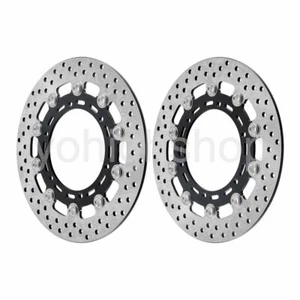 Front Brake Discs Rotors For Yamaha YZF600R YZF1000 Thunder Cat 96-03 Ace 96-02 - Picture 1 of 6