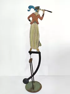 Tentetieso Mujer de Época con Catalejo. Original en hierro. - Bild 1 von 13