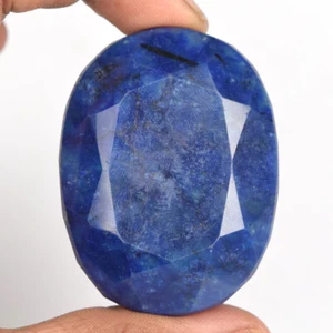 Piedra preciosa suelta de corte ovalado de zafiro azul natural certificado tamaño grande 441,00 quilates - Imagen 1 de 4
