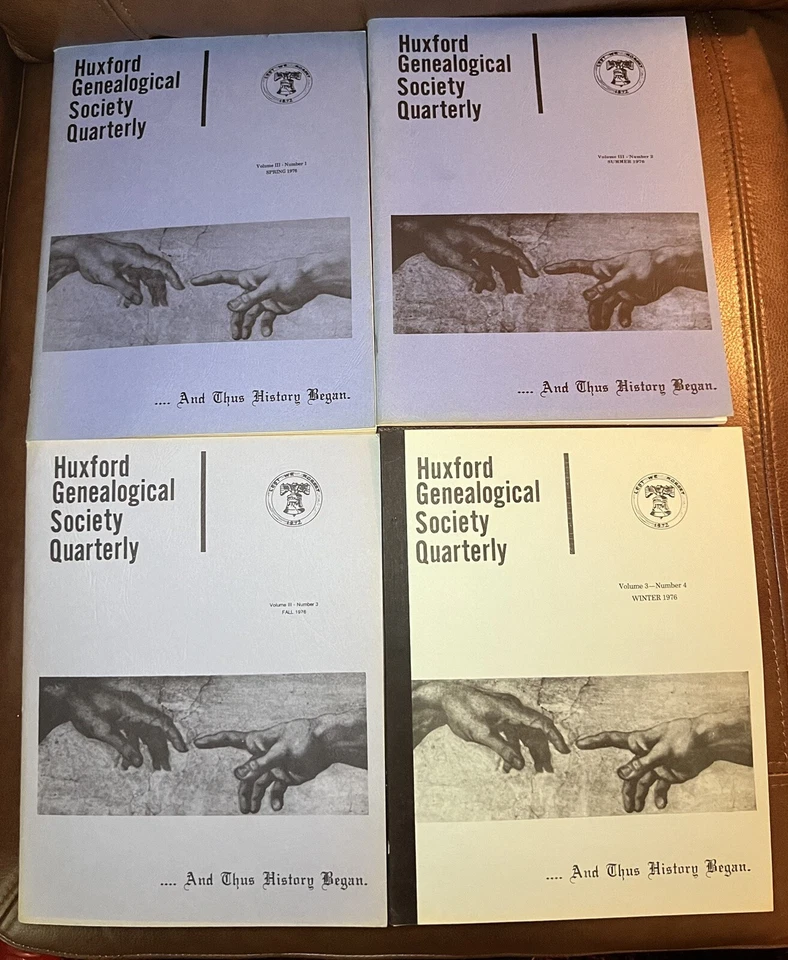 1976 Huxford Wiregrass Genealogical Society Magazines Set Of All 4 Volumes - Image 1 of 1