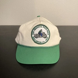 Vintage Motorradmütze weiß Wild Ones Hollister Ca verstellbar Nissin - Bild 1 von 7