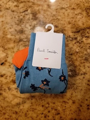 🇮🇹 Paul Smith calcetines florales de lujo Aster hechos en Italia 🇮🇹 nuevos  Foto 1 de 4