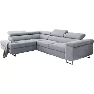 Ecksofa ANTONIA L-form Schlafsofa Original Links Rechts Couch Bettkasten - Bild 1 von 41