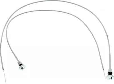 47 48 49 50 51 52 53 Chevy GMC Truck SS Throttle & Choke Cables Maroon Knobs - Image 1 of 4