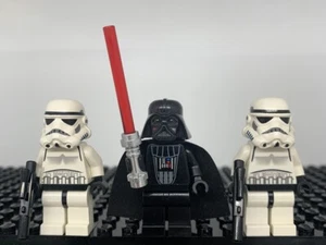 LEGO Star Wars 2003 Darth Vader Stormtrooper Minifigure Lot Excellent - Picture 1 of 2
