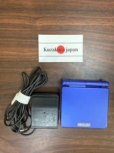 Nintendo GAMEBOY ADVANCE SP Blue with Charger GBA Handheld Console System - Picture 1 of 17