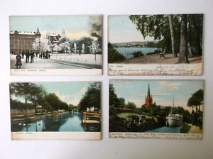   Stockholm Schweden 1907 Postkarten Menschen Bekleidung Boote und Straßenszenen verschickt - Bild 1 von 4