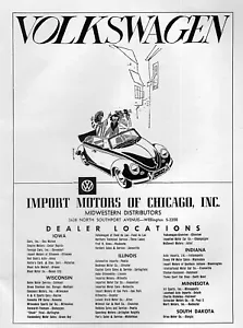 1956 Volkswagen Bug Convertible Beetle Original Rare Print Ad - Picture 1 of 1