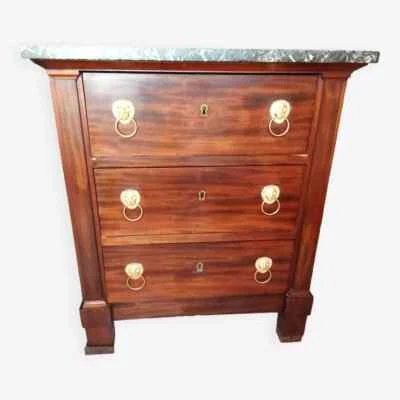 Commode en acajou de cuba retour d'Egypte début XIX ème - Photo 1/4