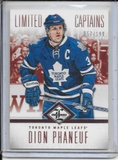 2012-13 Limited Dion Phaneuf Captains # 177 #d/199