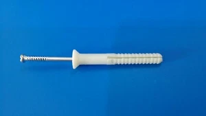 Anclaje de hormigón clavado martillo de nailon de 1/4" x 2" con cabeza plana (50 piezas) - Imagen 1 de 3